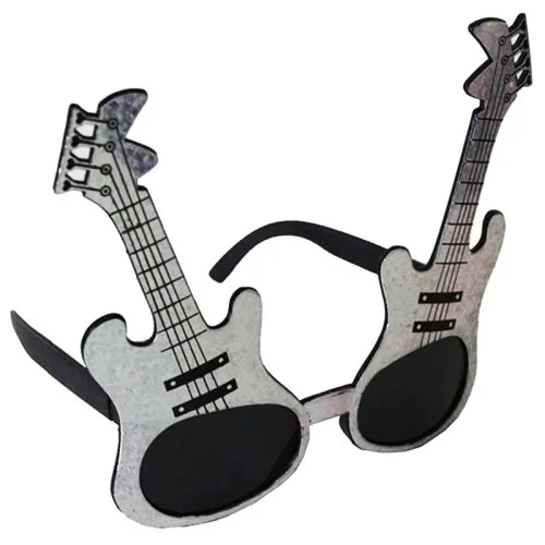 Gümüş Renk Gitar Şekilli Parti Gözlüğü Fiyatı, Yorumları ve Özellikleri