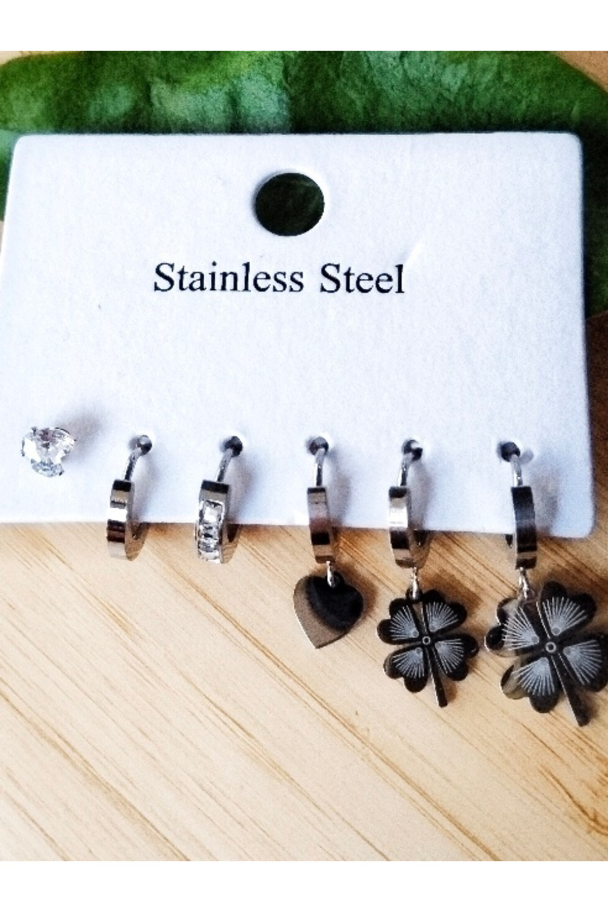 Monalisa Home Gümüş Renk Lüks Gösterişli Figürlü Çoklu Küpe