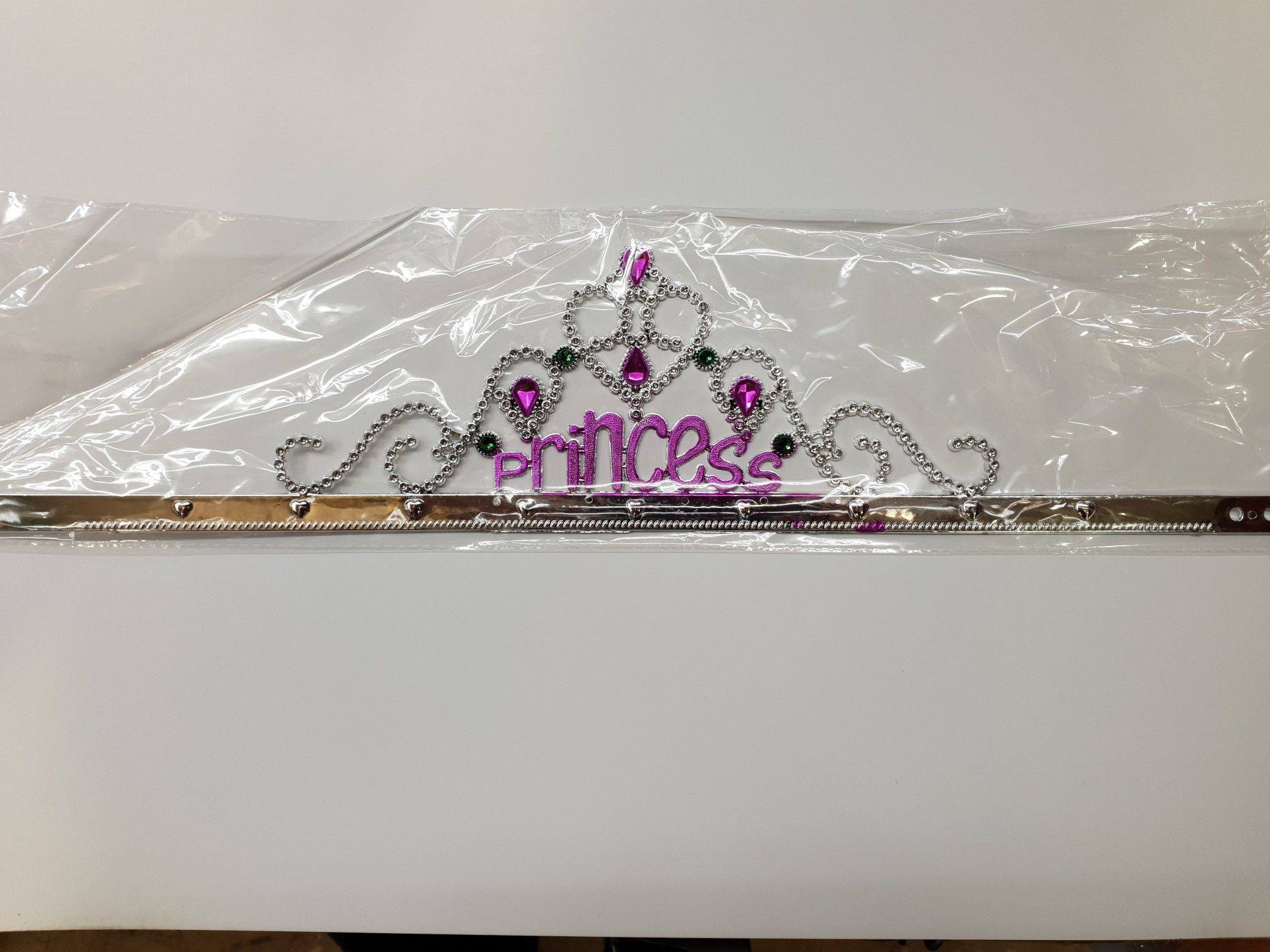 Gümüş Renk Prenses Yazılı Parti Tacı 60 cm Gümüş Renk Prenses Yazılı Parti Tacı 60 cm