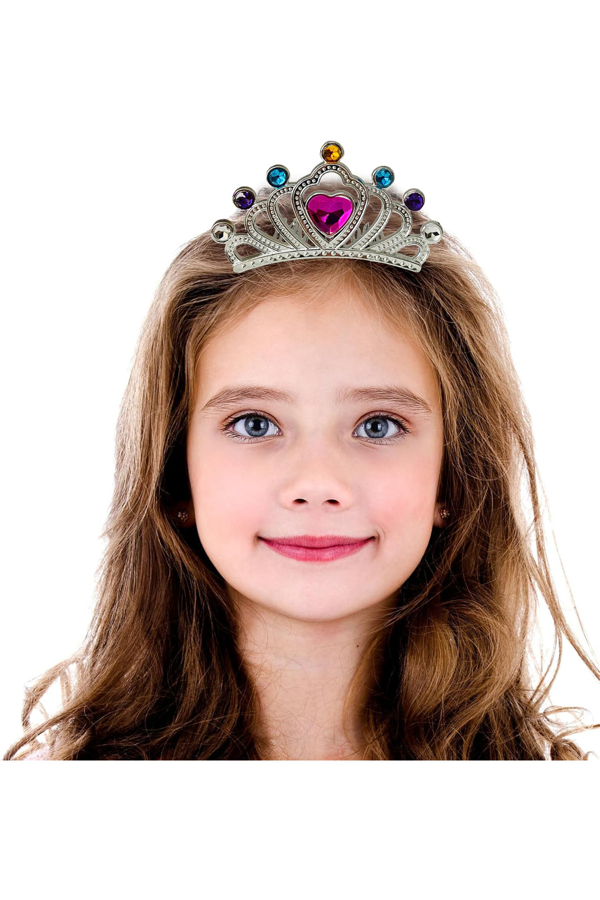 Ok Aksesuar Gümüş Renk Taraklı Model Prenses Kraliçe Tacı 1 No 12X7 Cm Go5060