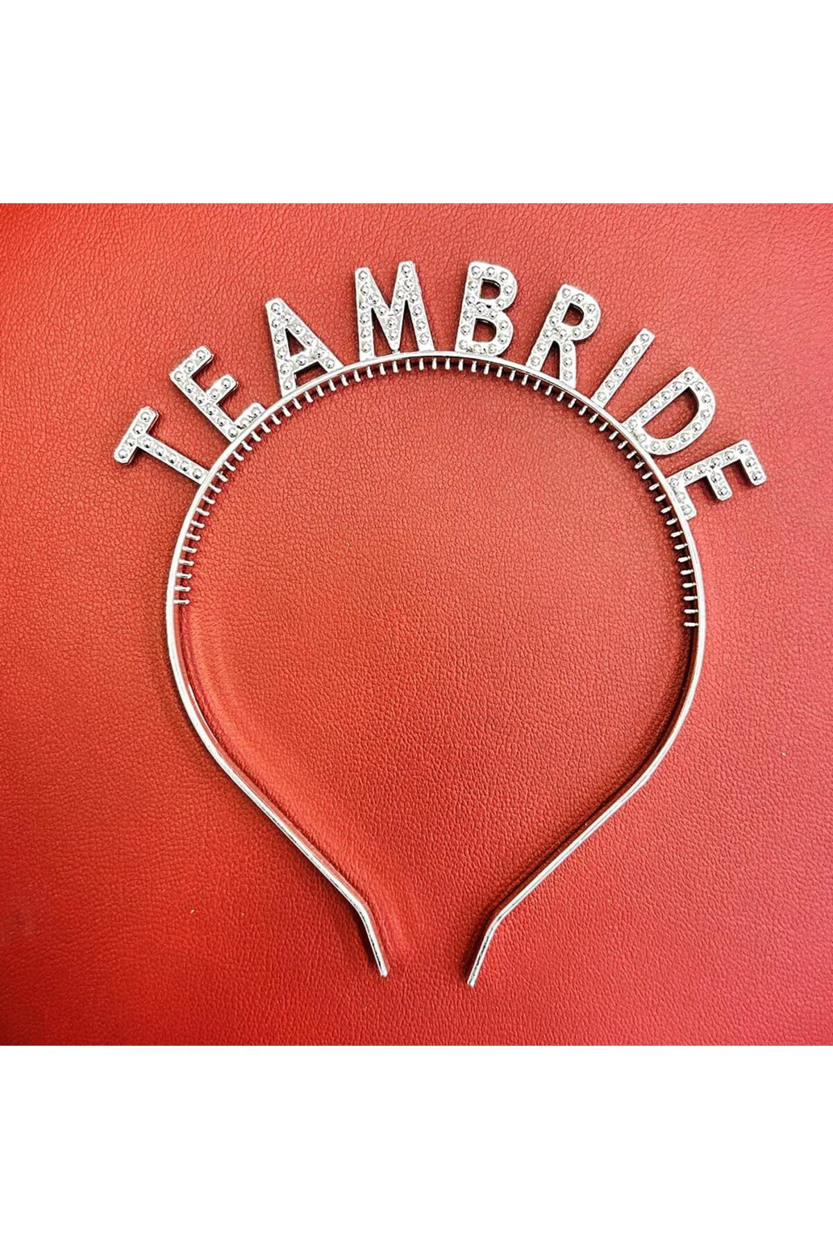 Gümüş Renk Team Bride Taç Plastik – Gelin ve Nedime Tacı