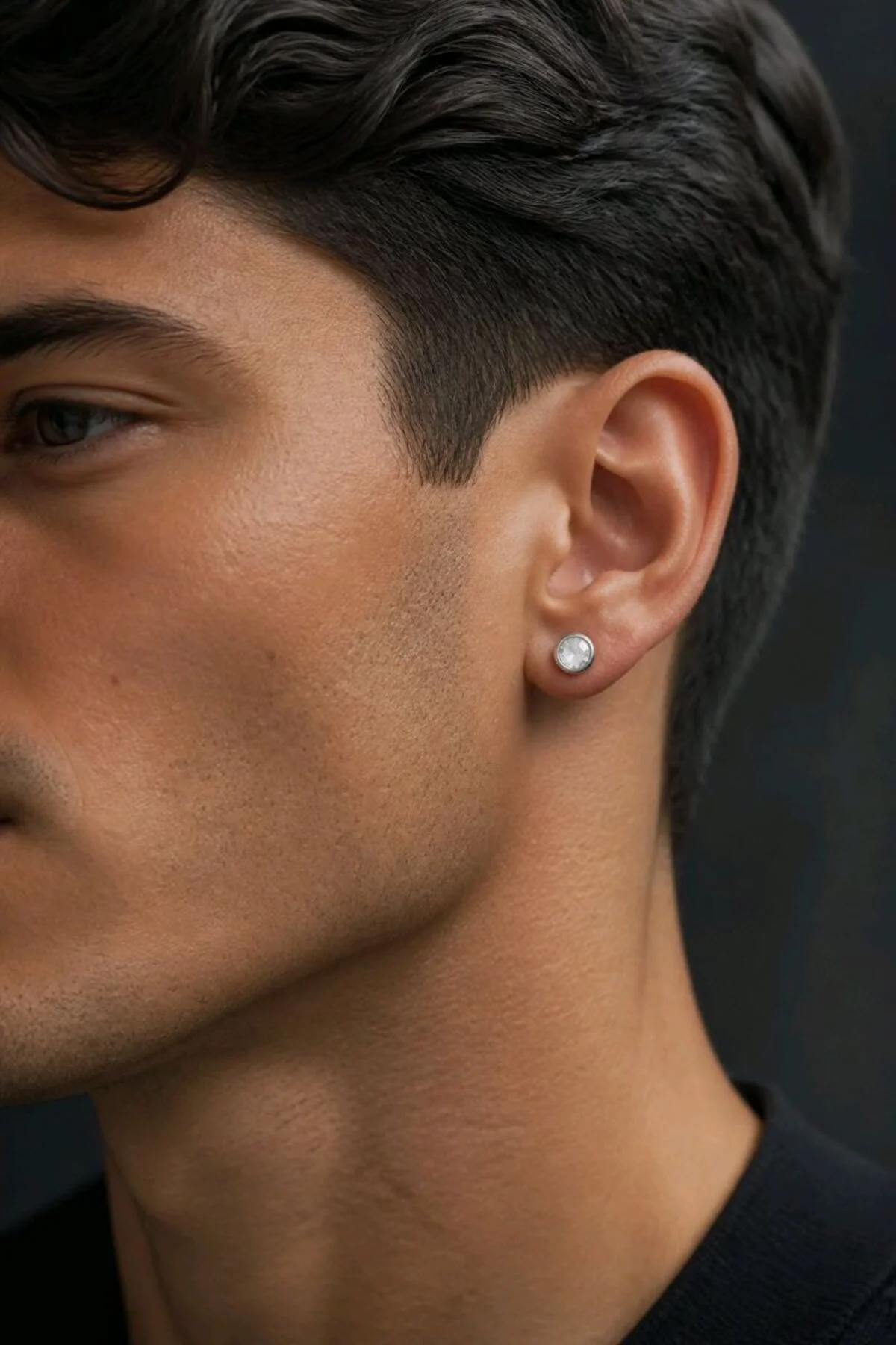Gümüş Renk Unısex Kulak Piercıng