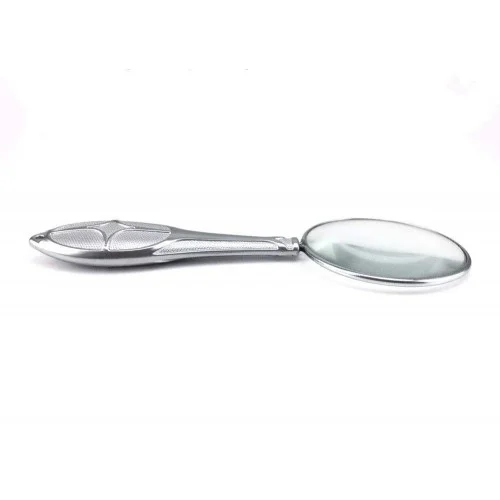 Gümüş Renkli 5x - 45 Mm Zarif Işlemeli Özel Tasarlanmış Büyüteç MG18155-8