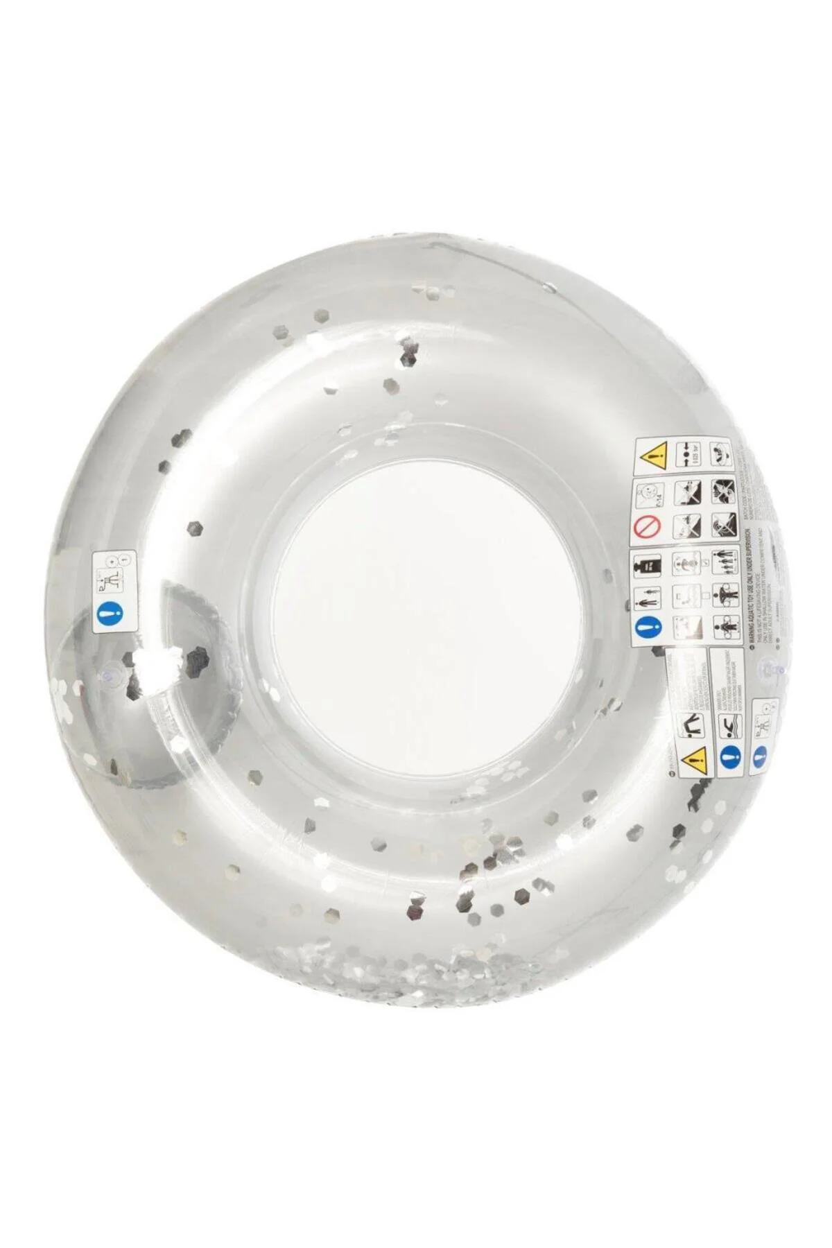 Gümüş Renkli Simli Dev Simit 109 Cm - 554396-ALTIN (Lisinya)
