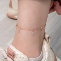 Stillove Gümüş Rose Damla Zirkon Taşli Halhal Sl6078