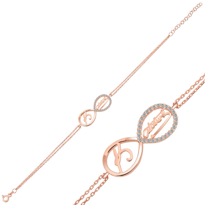 Stillove Gümüş Rose Kemal Atatürk Sonsuzluk Bayan Bileklik