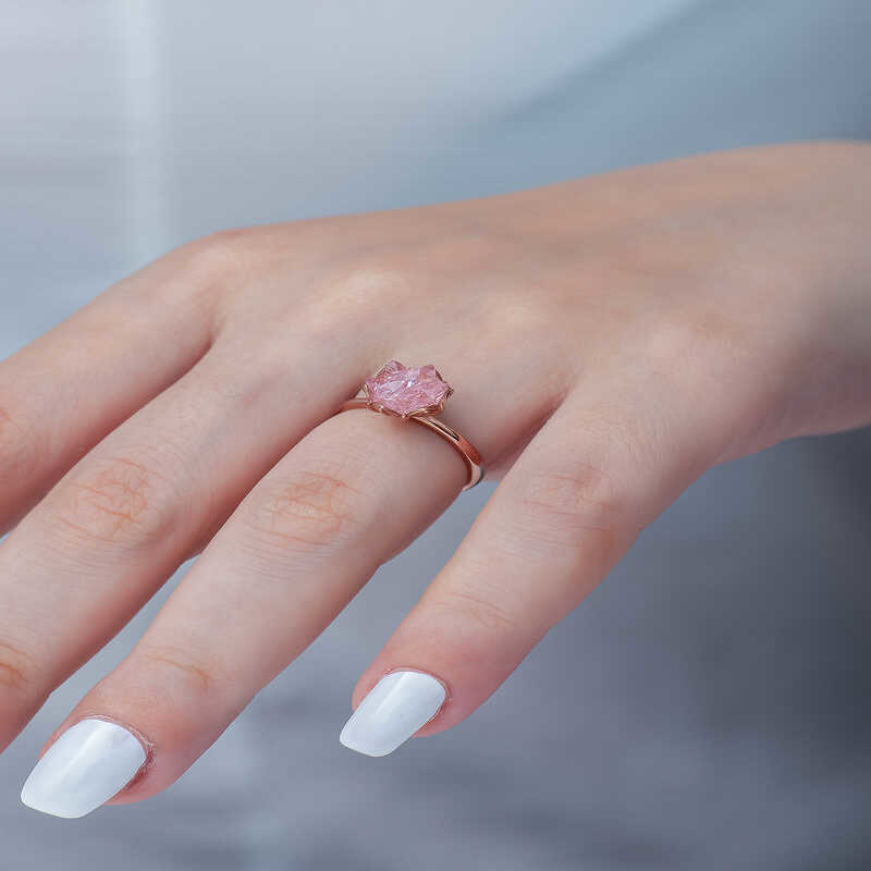 Stillove Gümüş Rose Pembe Lotus Çiçeği Yüzük Sl3549 Stillove Gümüş Rose Pembe Lotus Çiçeği Yüzük Sl3549