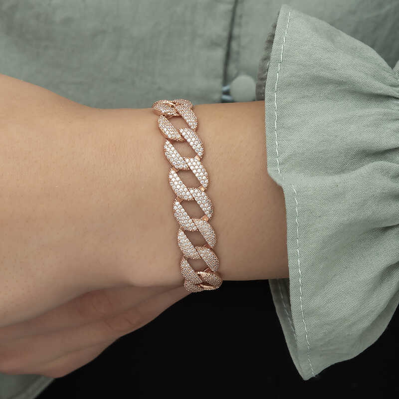 Stillove Gümüş Rose Taşlı Gurmet Bayan Bileklik Sl4183 Stillove Gümüş Rose Taşlı Gurmet Bayan Bileklik Sl4183