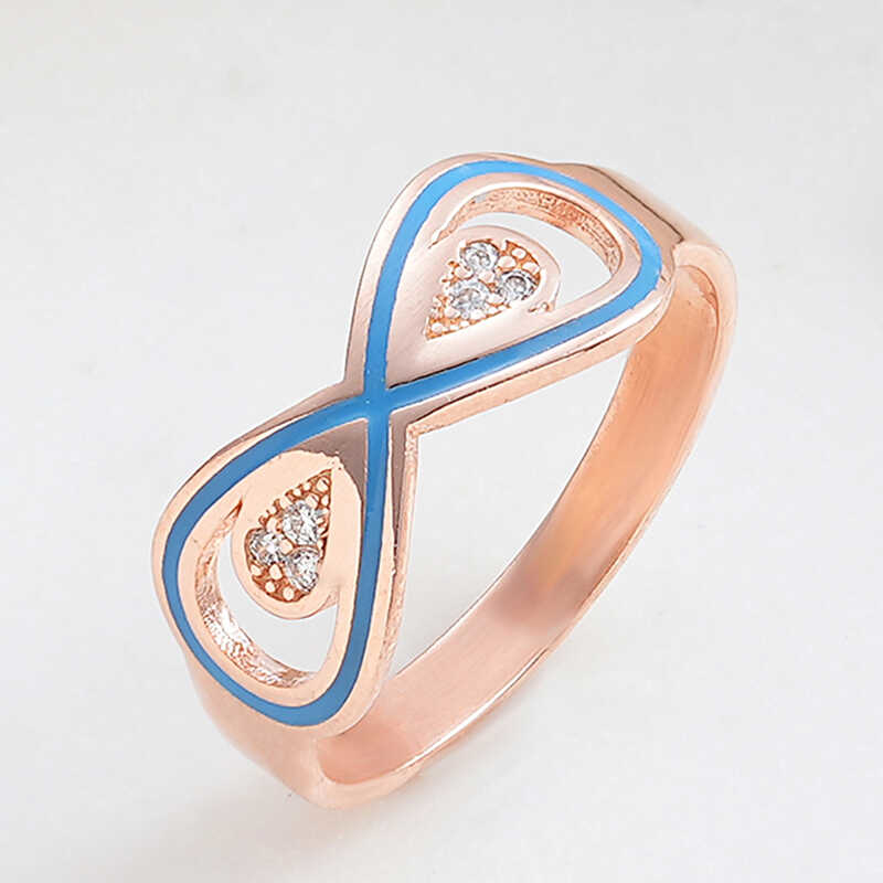 Stillove Gümüş Rose Zirkon Taşlı Sonsuzluk Kadın Yüzük Sl6189 Stillove Gümüş Rose Zirkon Taşlı Sonsuzluk Kadın Yüzük Sl6189