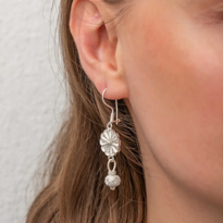 ​Gümüş Sallantılı Trabzon Kazaz Kadın Küpe SL7284