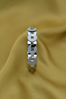 Tükkan Accessories Gümüş Sim Detay Kelepçe Çelik Bileklik-Keztçbi26