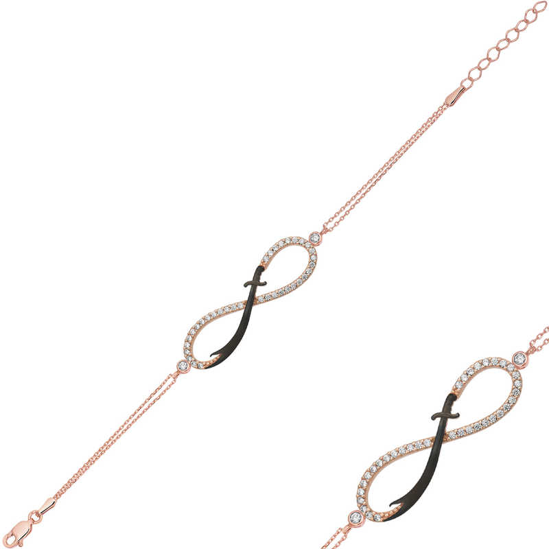 Gümüş Sonsuzluk Zülfikar Bayan Bileklik SL2923