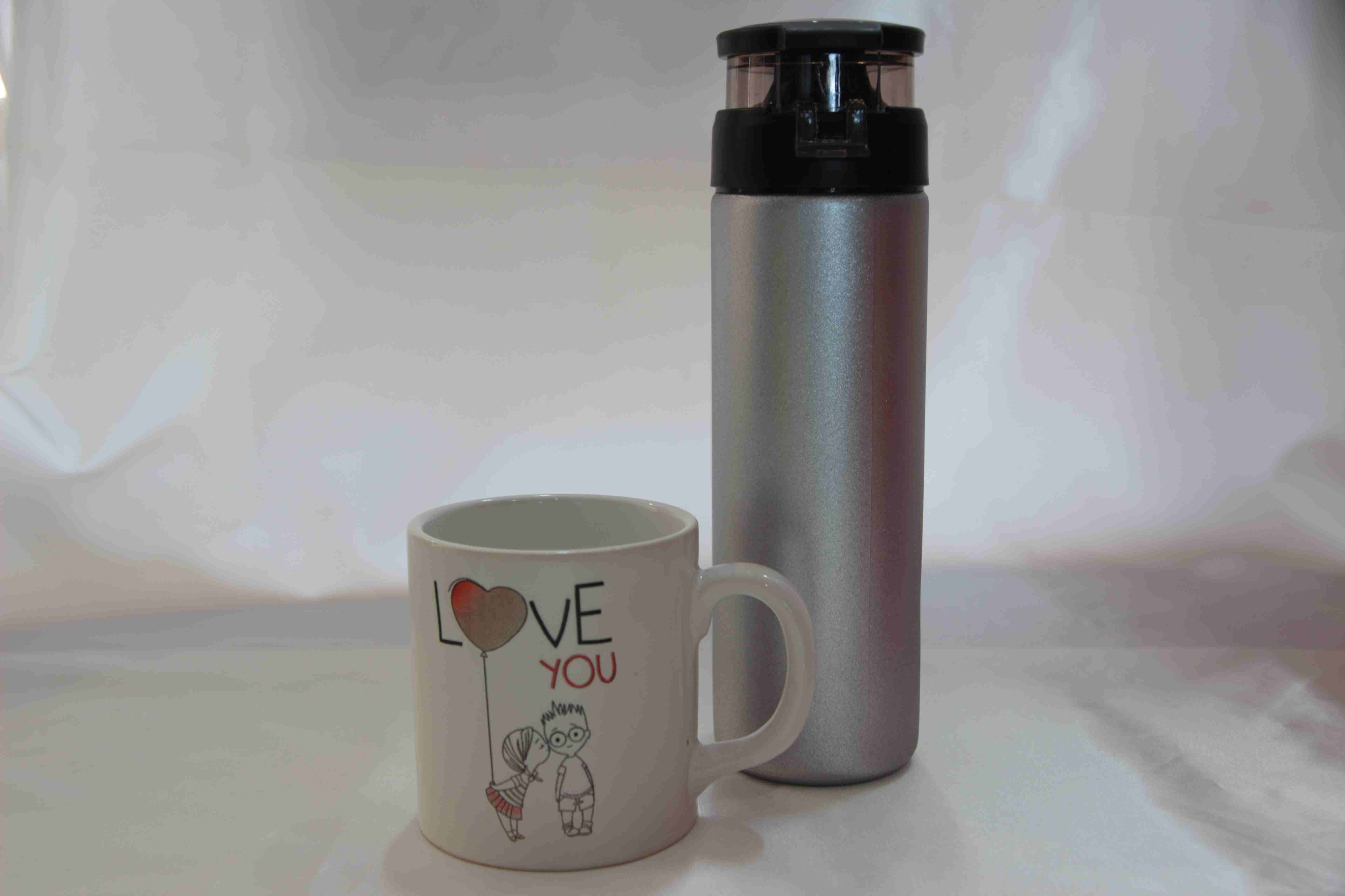 Home Gümüş Su Matara Love You Kupa Ayicik Türk Kahvesi Hediye Kutusu