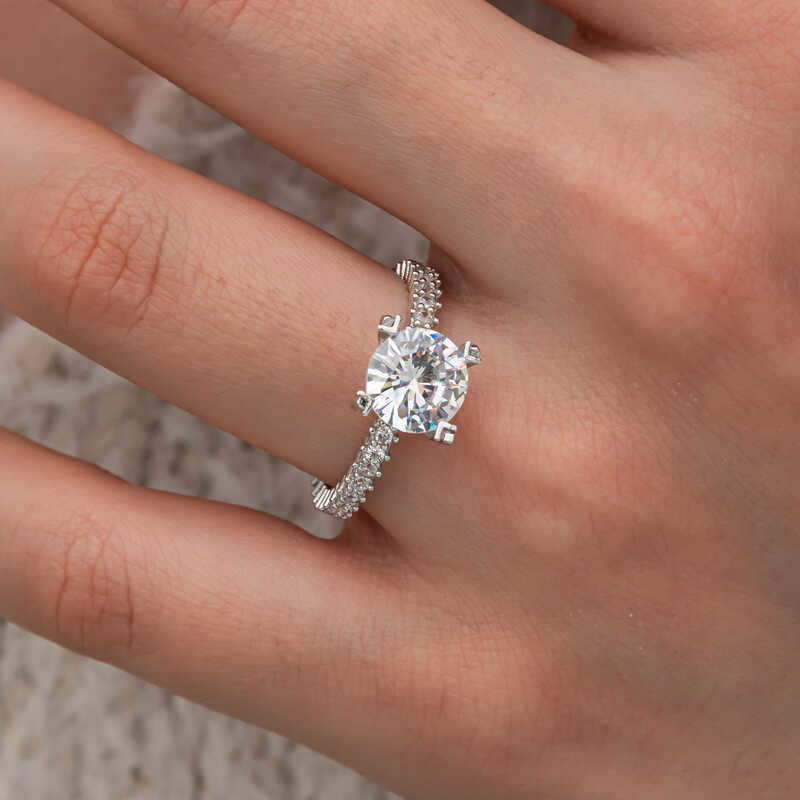 Gümüş Tektaş Tamtur Kadın Yüzük SL10753