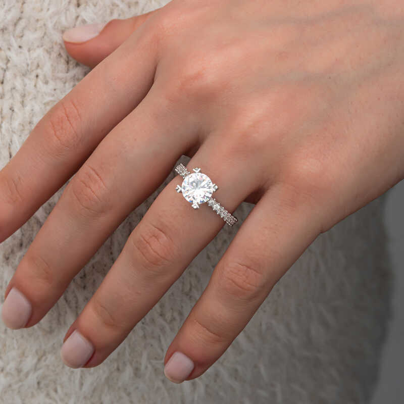 Gümüş Tektaş Tamtur Kadın Yüzük SL10753