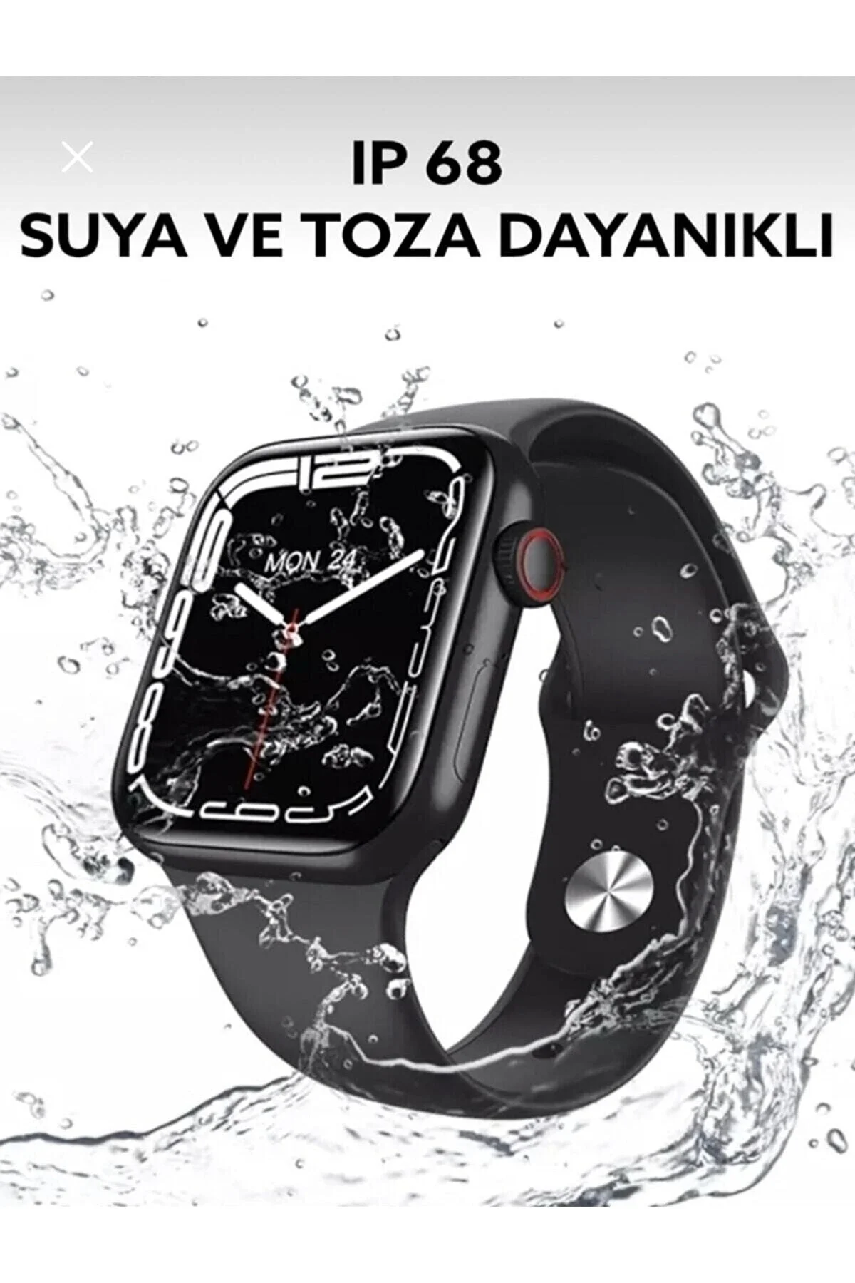 Gümüş ve Siyah Renkli Akıllı Saat: 1.9 İnç Ekran, GPS, NFC ve Suya Dayanıklı Özellikler