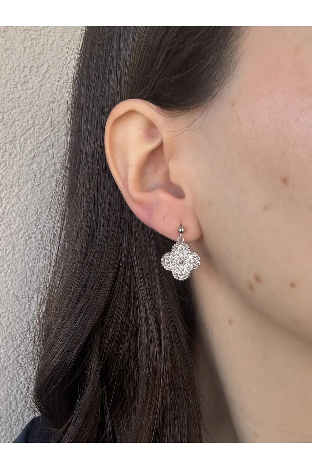 Atelier Emine Gümüş Yonca Küpe