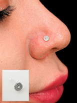 Tükkan Accessories Gümüş Yuvarlak Burgu Detay  925 Ayar Hizma-Hizma38