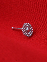 Tükkan Accessories Gümüş Yuvarlak Burgu Detay  925 Ayar Hizma-Hizma38