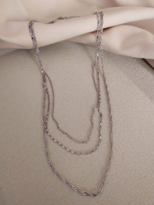 Tükkan Accessories Gümüş Zincirli Üçlü Çoklu Kombin Kolye-Kol174 Tükkan Accessories Gümüş Zincirli Üçlü Çoklu Kombin Kolye-Kol174