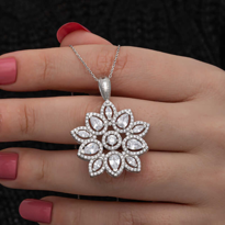 Stillove Gümüş Zirkon Taşlı Çiçek Kadın Set Sl7132 Stillove Gümüş Zirkon Taşlı Çiçek Kadın Set Sl7132