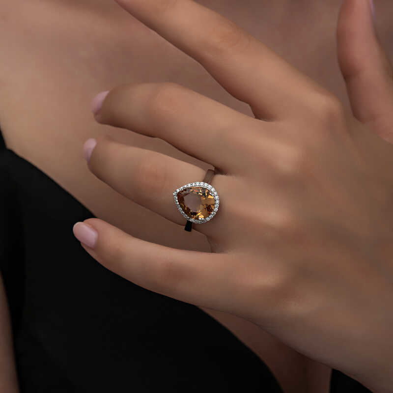 Stillove Gümüş Zultanit Damla Kadin Yüzük Sl6277 Stillove Gümüş Zultanit Damla Kadin Yüzük Sl6277