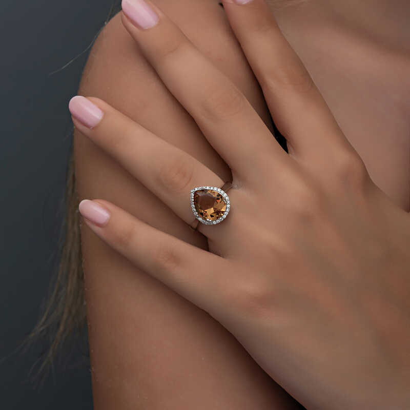 Stillove Gümüş Zultanit Damla Kadin Yüzük Sl6277 Stillove Gümüş Zultanit Damla Kadin Yüzük Sl6277