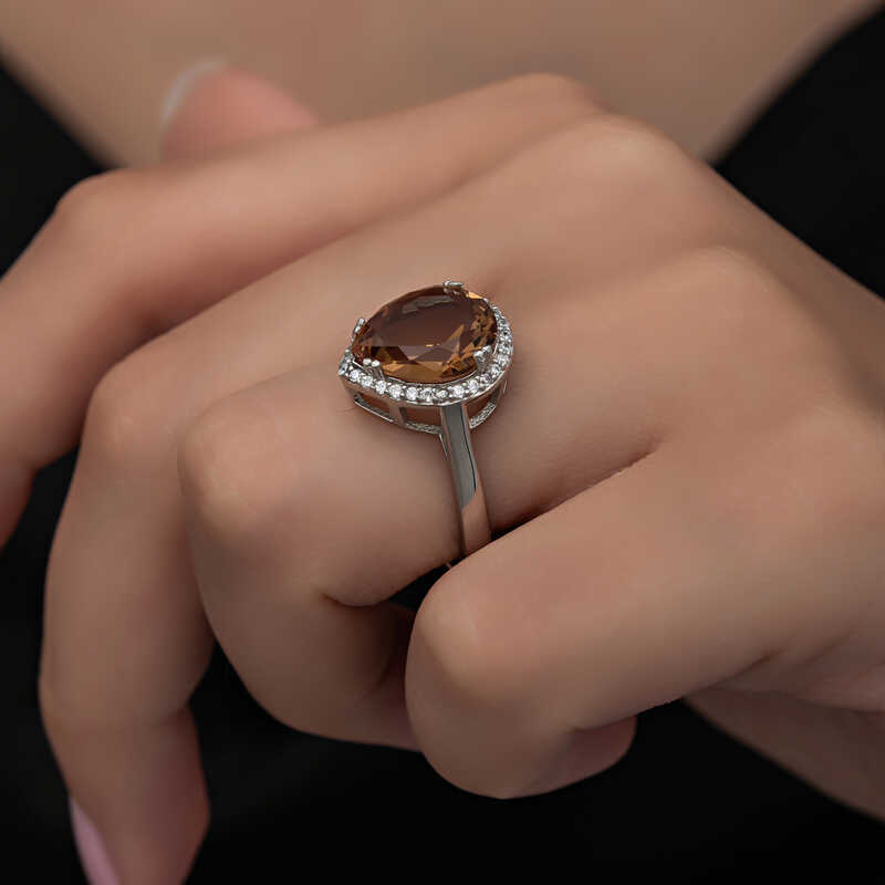 Stillove Gümüş Zultanit Damla Kadin Yüzük Sl6277 Stillove Gümüş Zultanit Damla Kadin Yüzük Sl6277