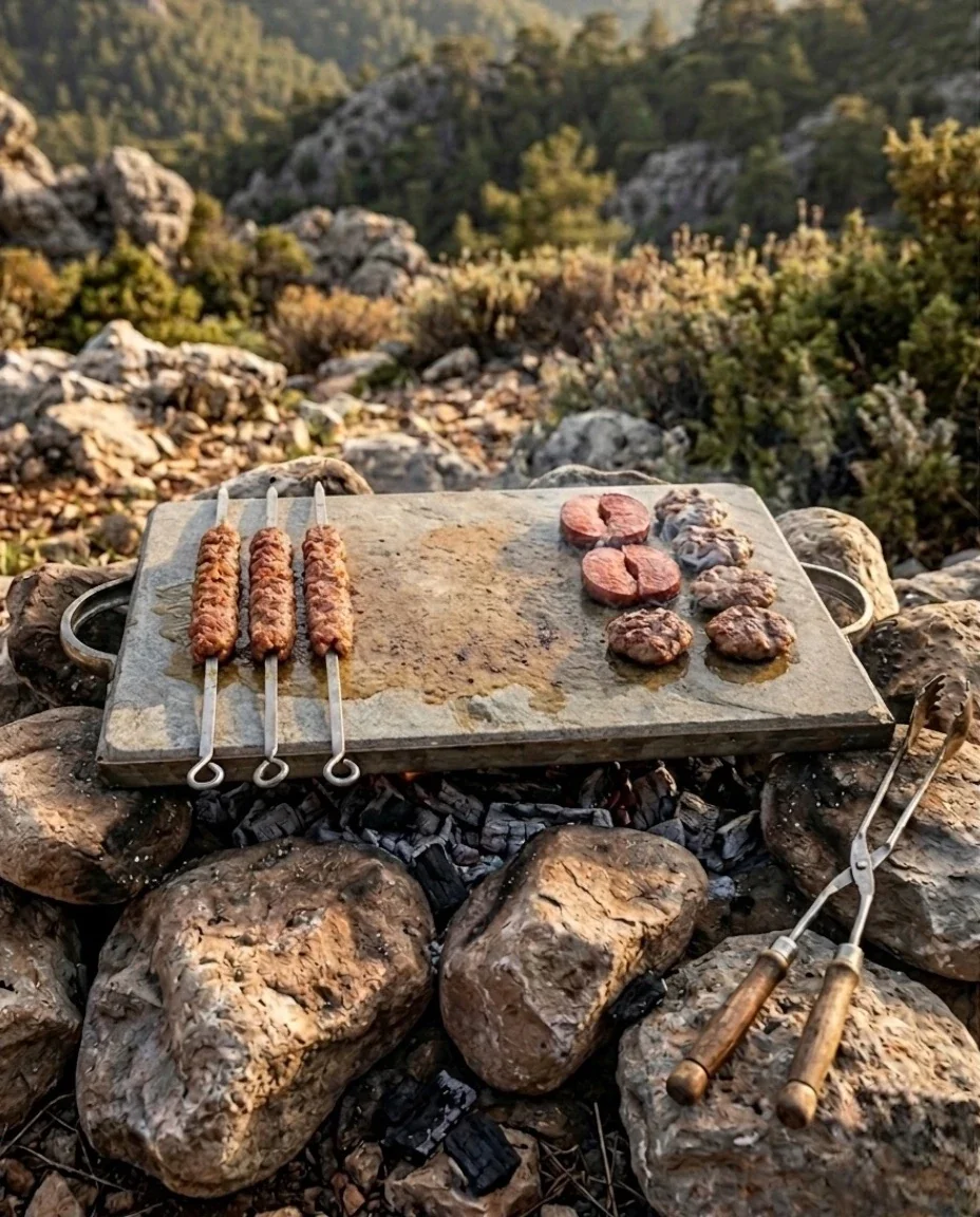 Gümüşhane Mangal Taşı (Çerçeveli Izgara Taşı))