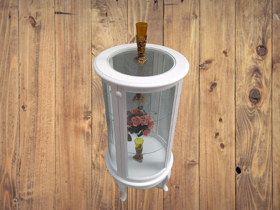 Gümüşlük 17430 Yuvarlak MODEL Parlak Beyaz Kayın Aslan ayak Bombe