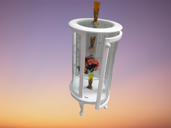 Gümüşlük 17430 Yuvarlak MODEL Parlak Beyaz Kayın Aslan ayak Bombe