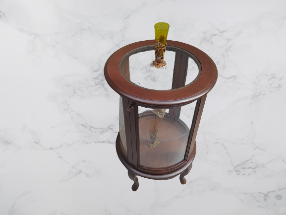 Gümüşlük 17437 SİLİNDİR MODEL Parlak Ceviz Kayın Aslan ayak Bombe