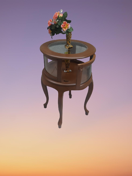 Gümüşlük 18219 Yuvarlak MODEL Leylek Bacak Parlak Ceviz Kayın Asl