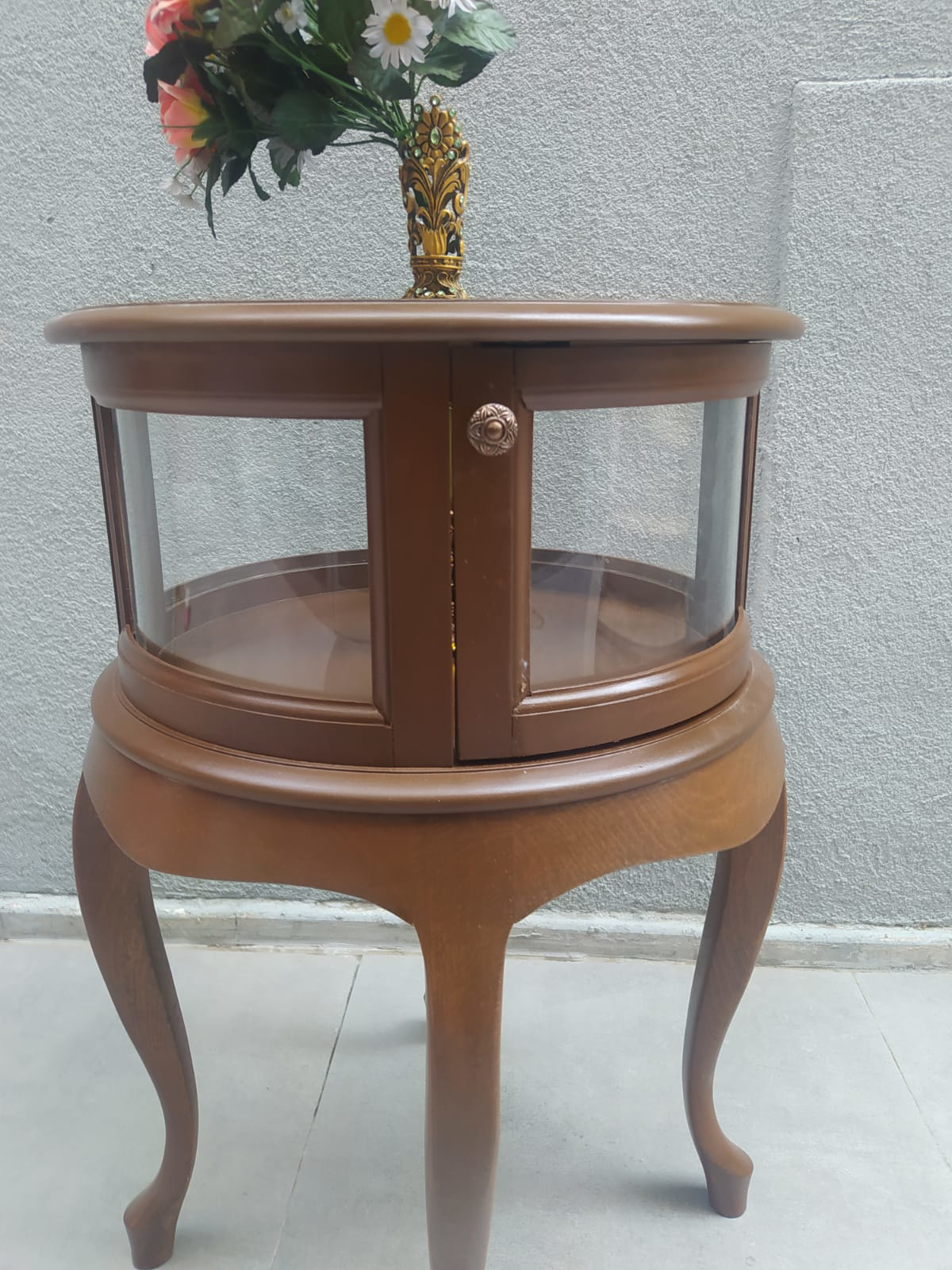 Gümüşlük 18219 Yuvarlak MODEL Leylek Bacak Parlak Ceviz Kayın Asl