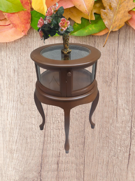 Gümüşlük 18219 Yuvarlak MODEL Leylek Bacak Parlak Ceviz Kayın Asl