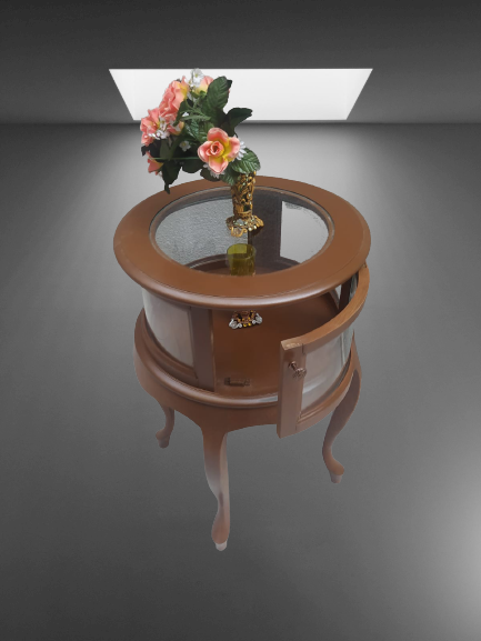 Gümüşlük 18219 Yuvarlak MODEL Leylek Bacak Parlak Ceviz Kayın Asl