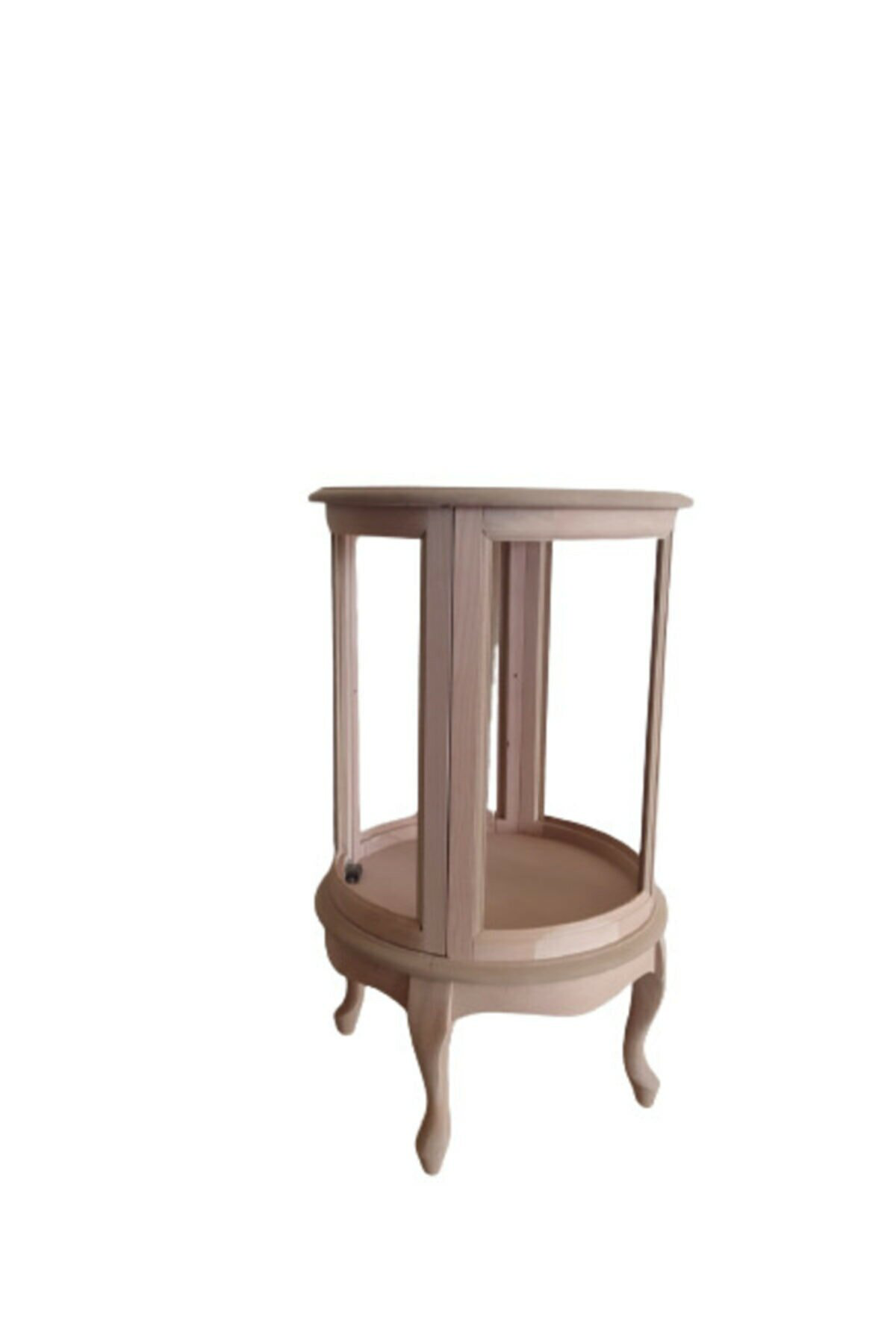 Gümüşlük vitrin 18506 Yuvarlak MODEL 78 HAM Kayın Lüken Aslan Aya