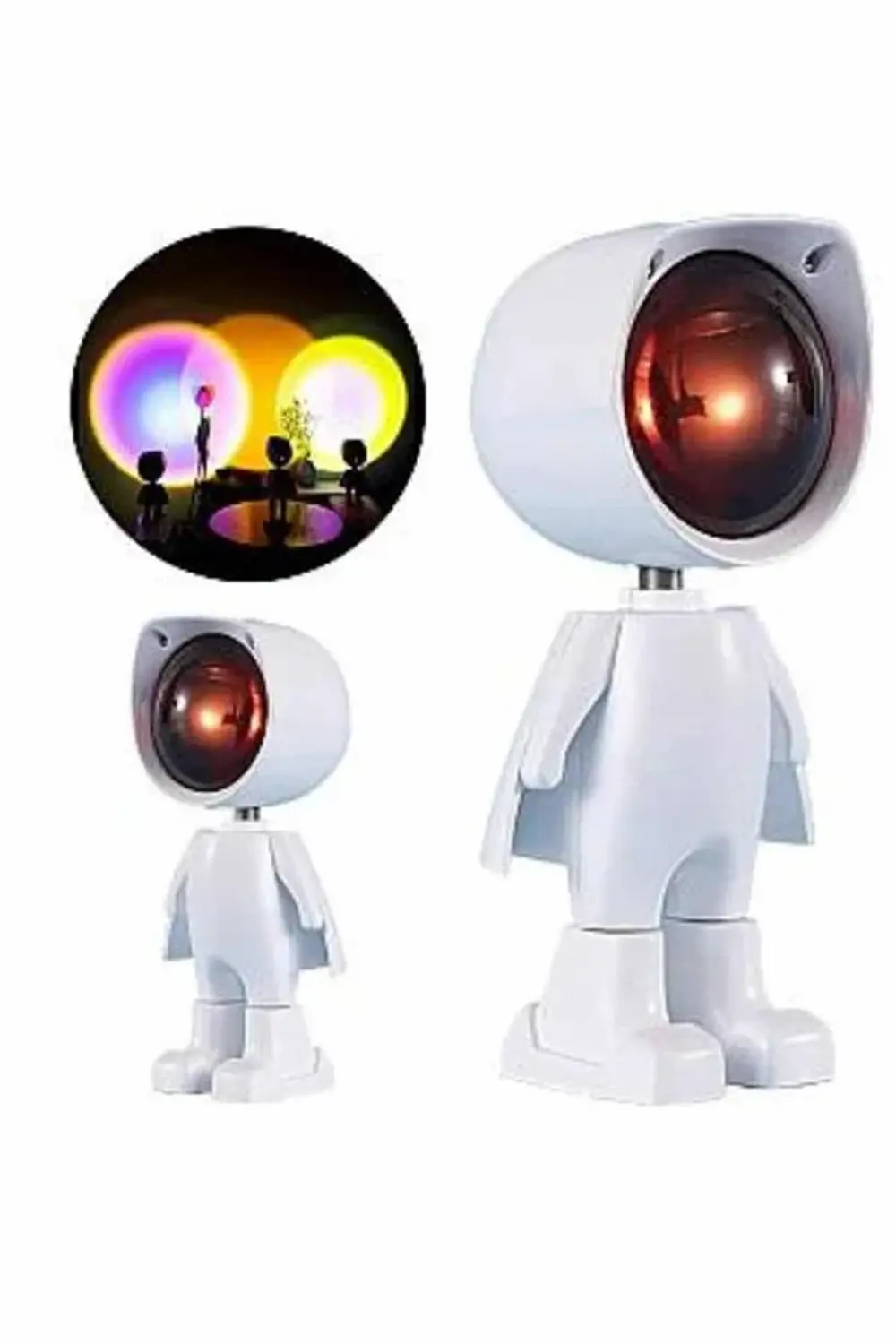 Gün Batımı Projektör Lamba Astronot Görünümlü Dekoratif Masa Lamb