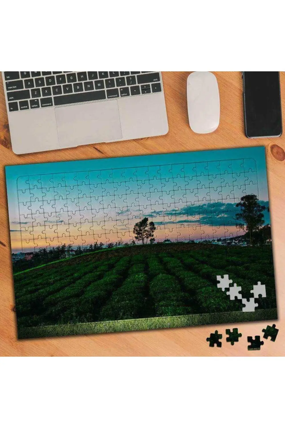 Gün Doğumu-Tarla 240 Parça Puzzle Yapboz-2818