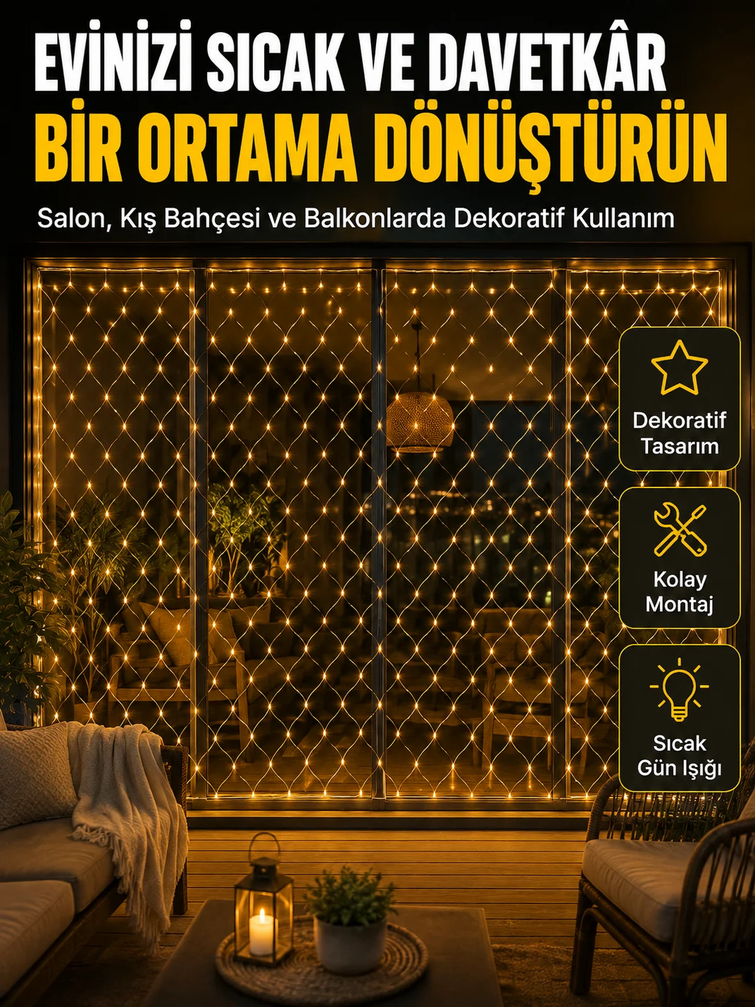 Gün Işığı Ağ LED ile Balkon ve Teraslarınıza Estetik Dokunuş