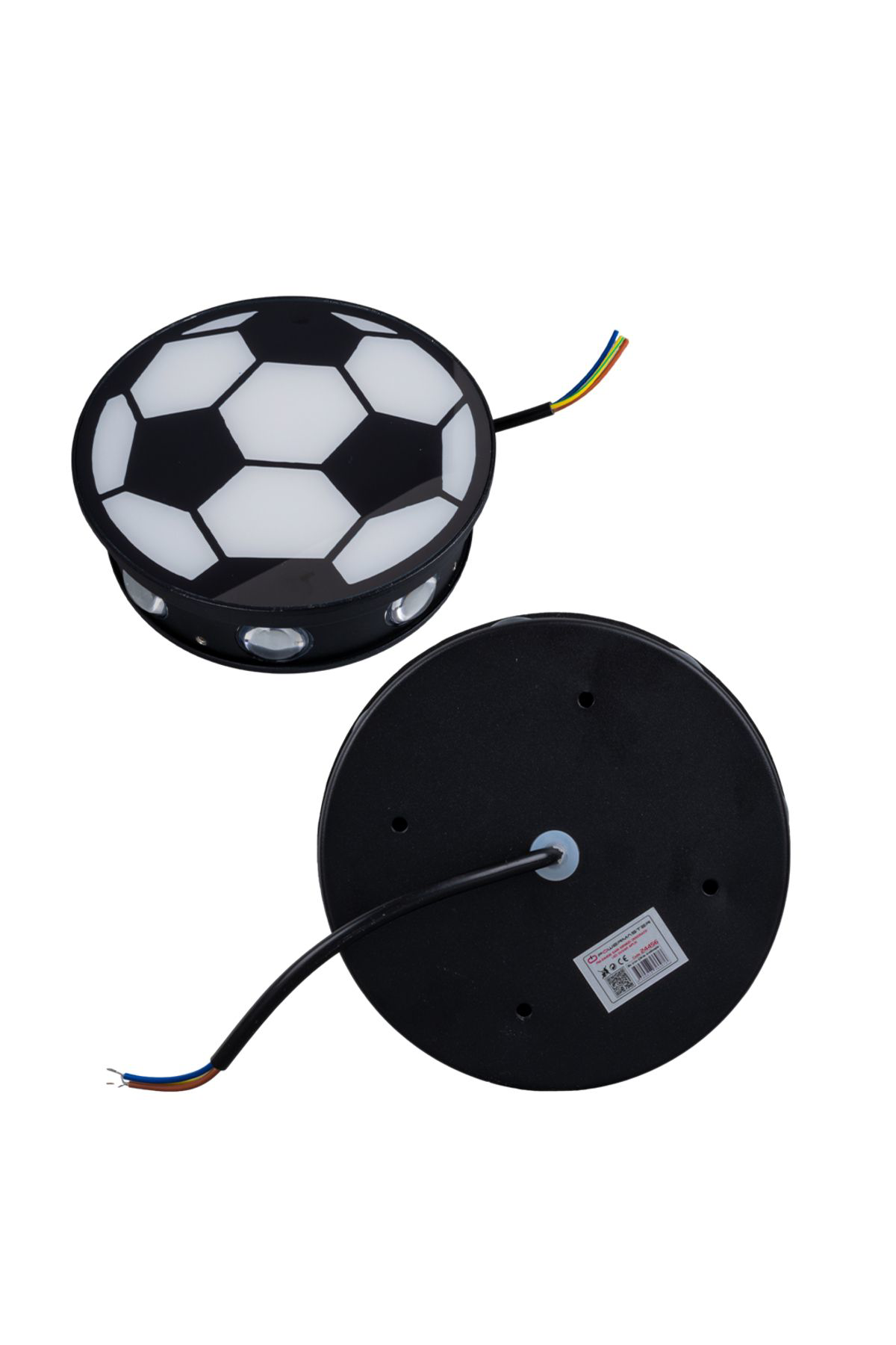 Ok Aksesuar Gün İşiği - Kirmizi Futbol Topu Dekoratif Led Duvar Aplik Go50608