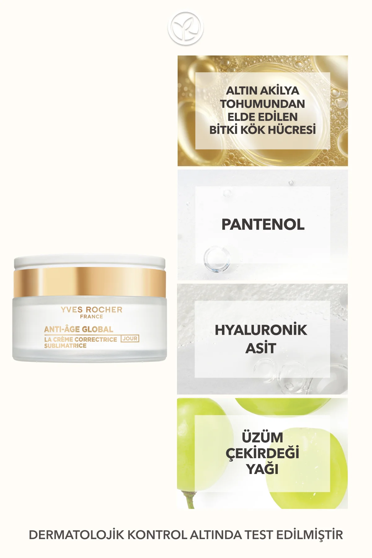 Gündüz Kremi-Hyaluronik Asit & Pantenol-Yaşlanma Karşıtı Bitki Kö