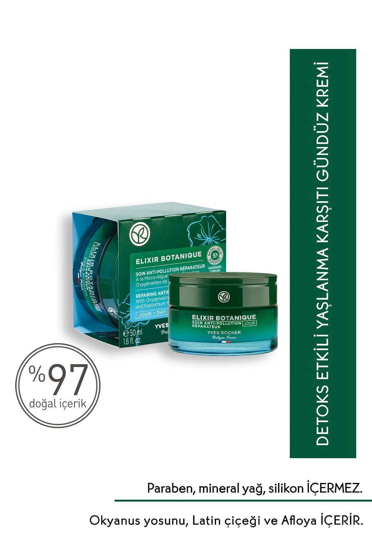 Gündüz Kremi - Yaşlanma Karşıtı Bitkisel Antioksidan Bakım / Elix