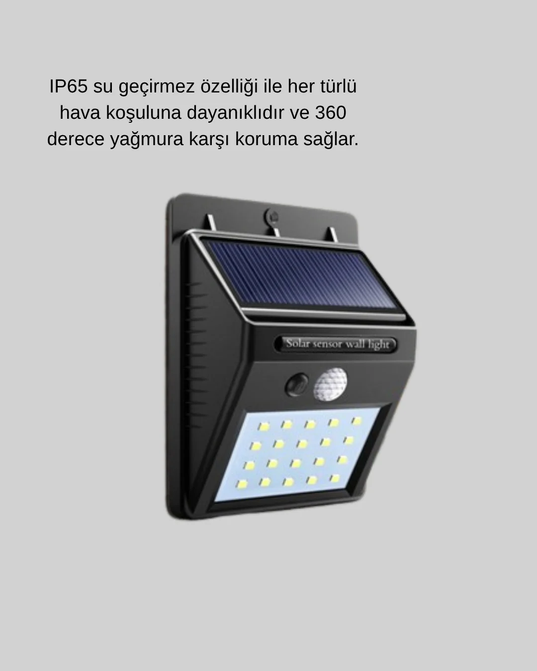 Güneş Enerjili 20 LED Hareket Sensörlü Lamba – IP65 Su Geçirmez Dış Mekan Aydınlatma Fiyatı, Yorumları ve Özellikleri