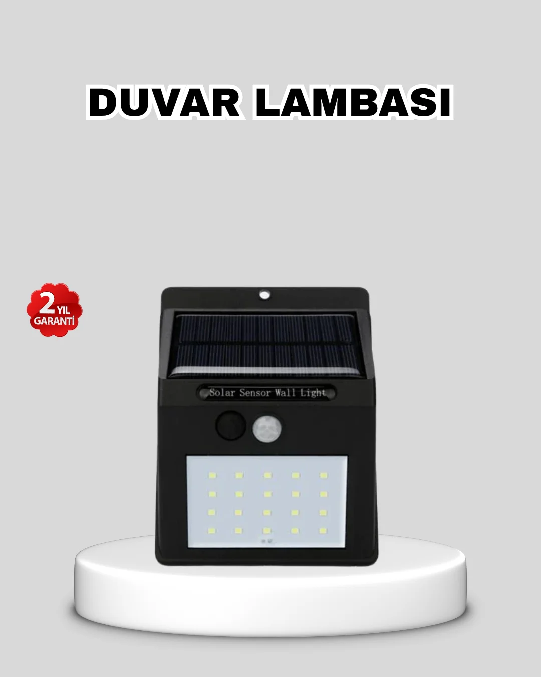 Güneş Enerjili 20 LED Hareket Sensörlü Lamba – IP65 Su Geçirmez Dış Mekan Aydınlatma Fiyatı, Yorumları ve Özellikleri