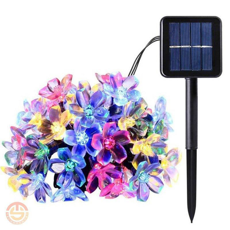 Güneş Enerjili 30 LED Çiçek Tasarımlı Bahçe Aydınlatması