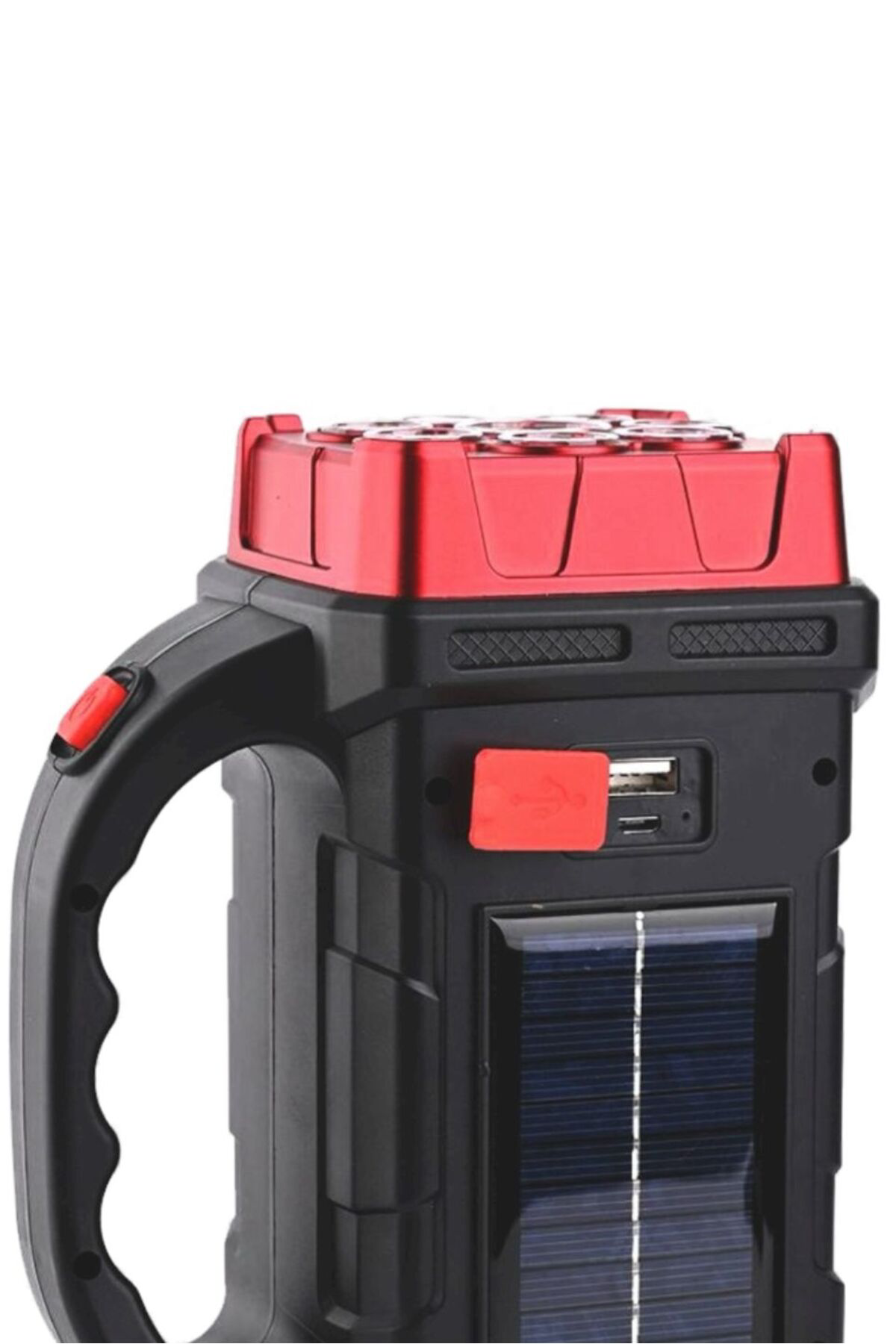 Güneş Enerjili 38 Watt Şarjlı Kamp Feneri – USB Çıkışlı Güçlü LED
