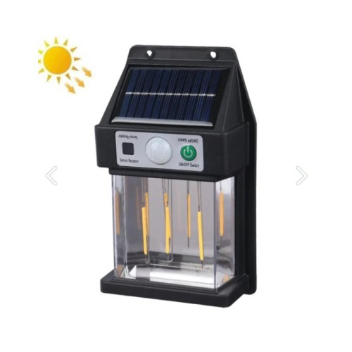 Woody Sofia Güneş Enerjili Hareket Sensörlü Duvar Lambası