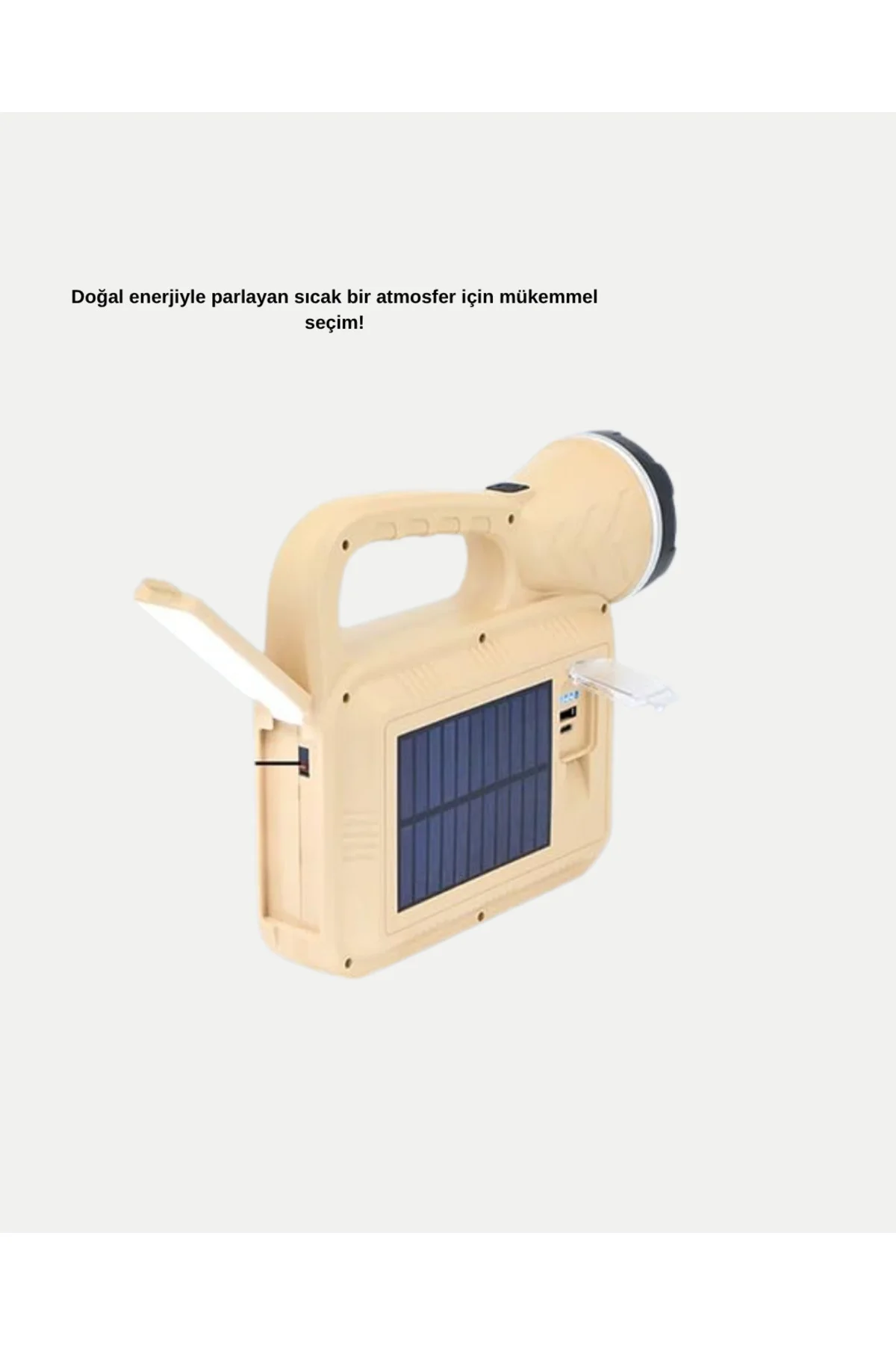 Güneş Enerjili Alev Efektli Lamba COB Led Su Geçirmez Çok Fonksiy