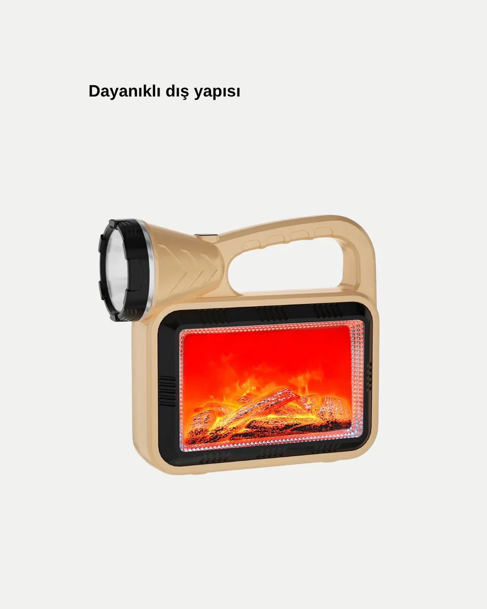Güneş Enerjili Alev Efektli Lamba COB Led Su Geçirmez Çok Fonksiyonlu Aydınlatma